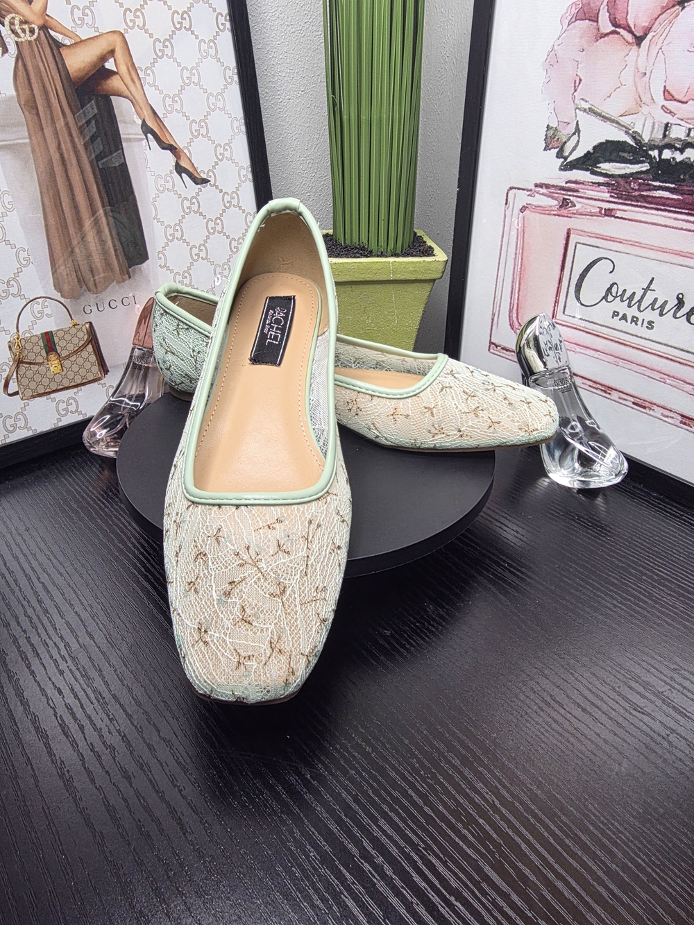RACHEL Rachel Roy Lace Ballet Flats